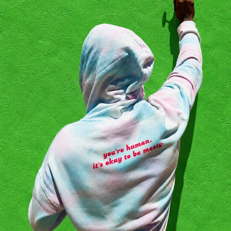 The Lollipop Tee, a Cotton Candy Tie Dye Pullover Hoodie