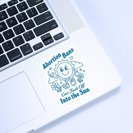 Sunny Day Sticker, a White Kiss Cut Sticker