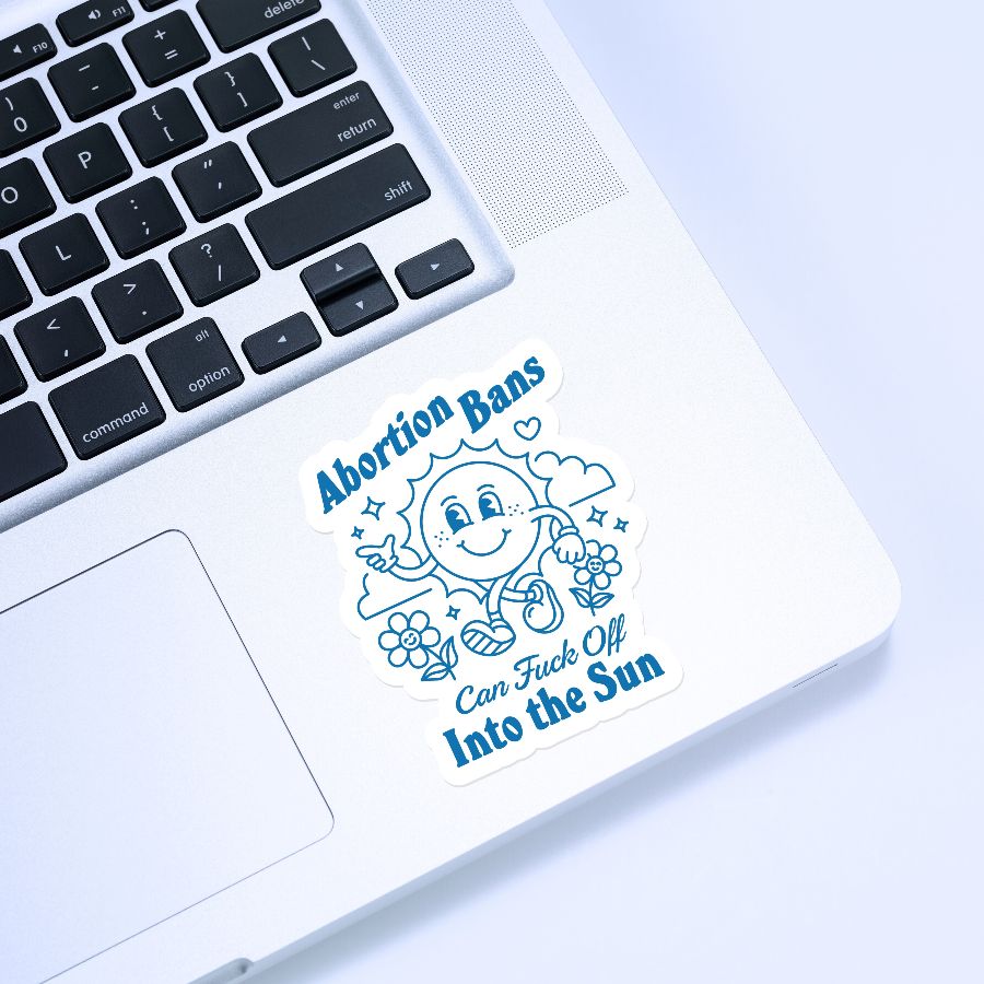 Sunny Day Sticker, a White Kiss Cut Sticker