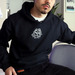 WOWMAN FROG - INVERTED!, a Black Gildan Softstyle Pullover Hoodie