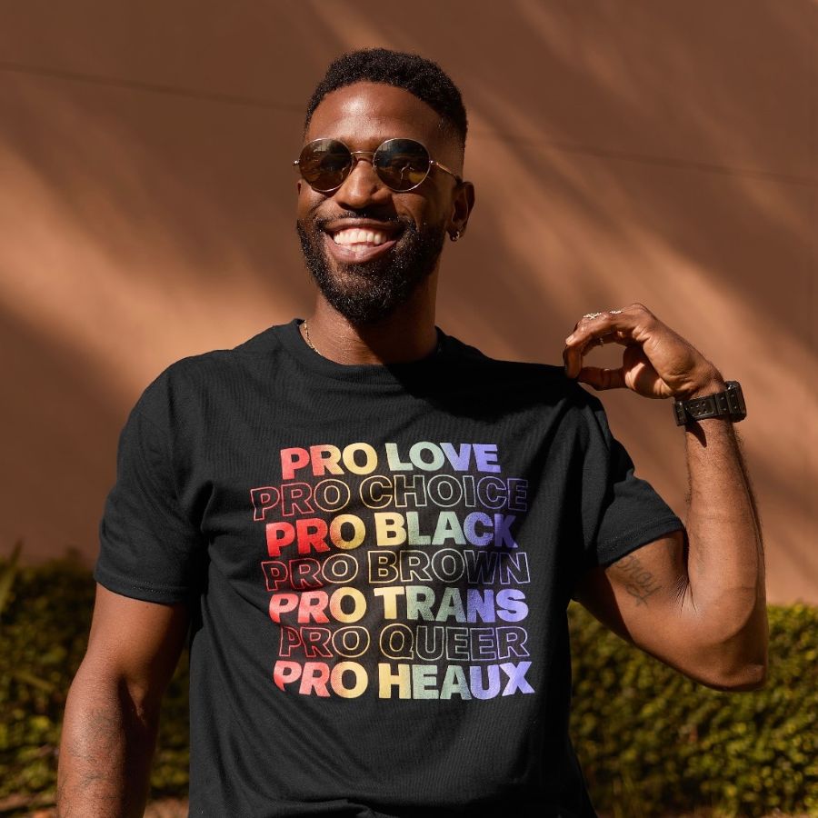 Messy Mondays Pro Heaux (Rainbow), a Black Classic Unisex Tee