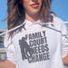 Family Court Needs Change | Family Rights, a Solid White Blend Premium Unisex Tee