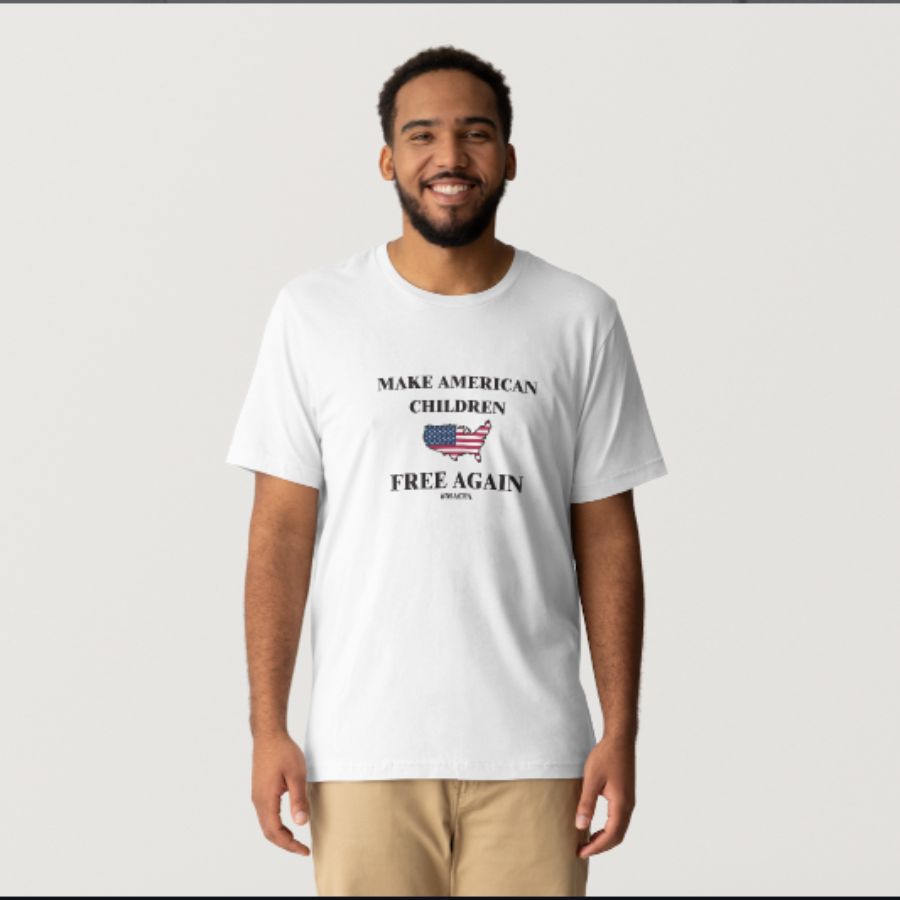 MAKE American Children Free Again Tee, a White Classic Unisex Tee