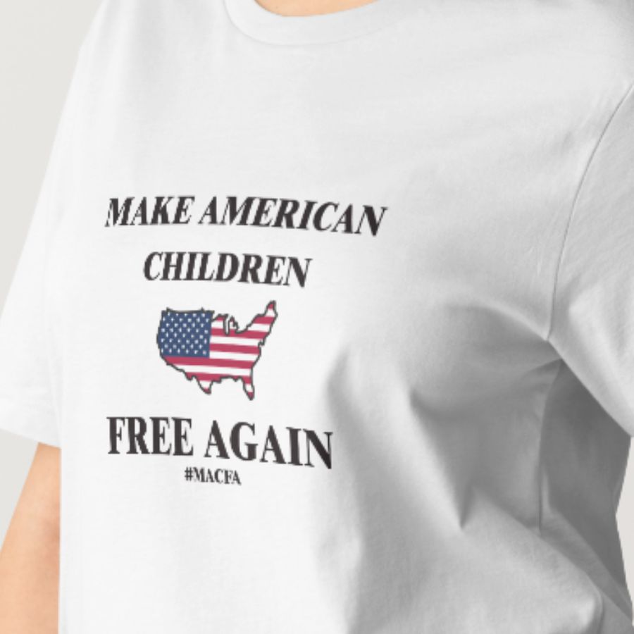 MAKE American Children Free Again Tee, a White Classic Unisex Tee