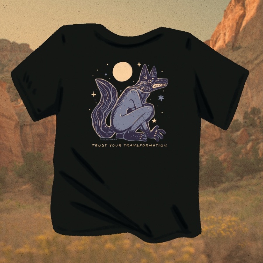 Transformation , a Solid Black Blend Premium Unisex Tee