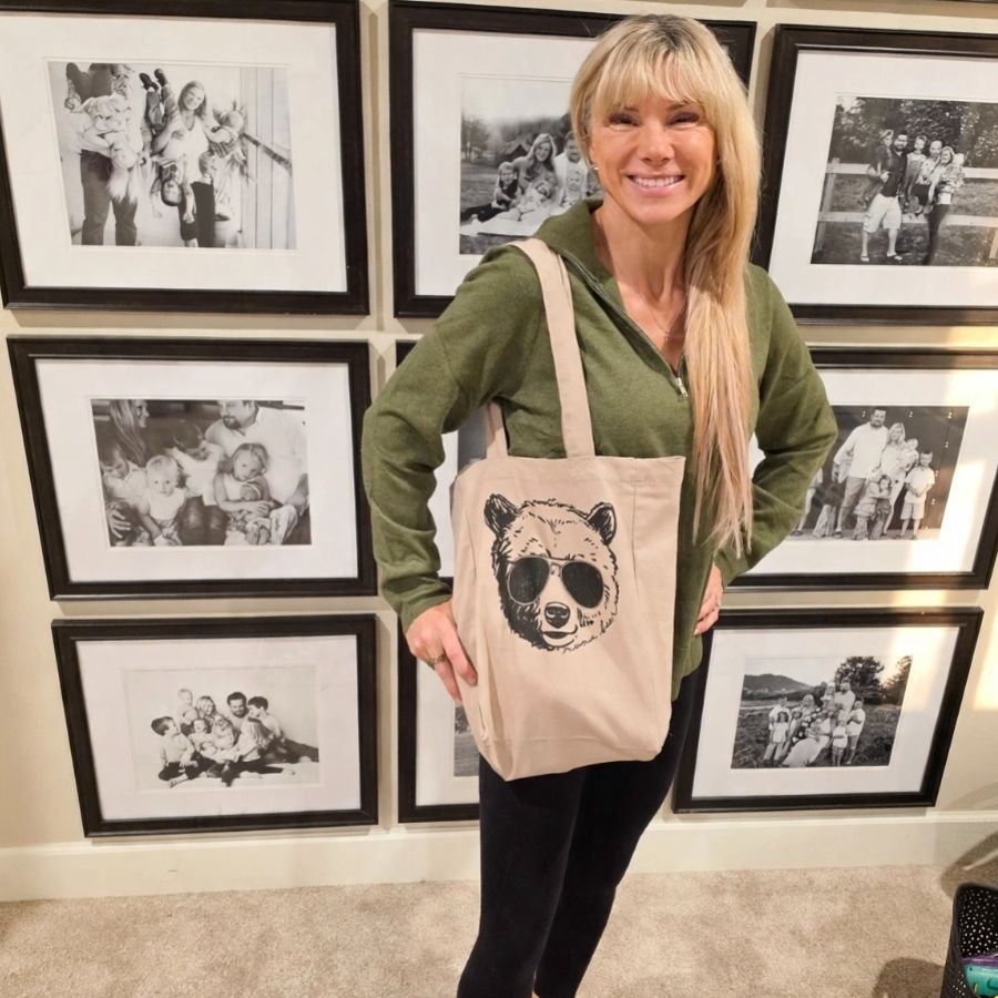 The Mama Bear Collection, a Pumice Recycled Cotton Tote Bag