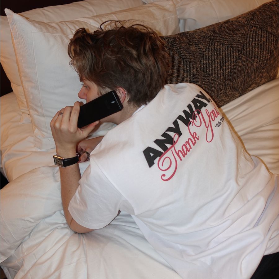 Anyway, Thank You!&nbsp;, a White Comfort Colors Boxy Tee