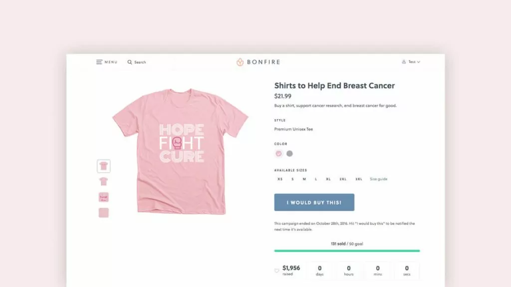 Cancer fundraising ideas like t-shirt fundraisers are simple and easy to run.