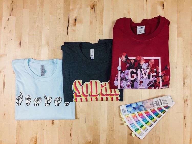 Direct to garment or DTG printing creates very precise results on custom t-shirts.