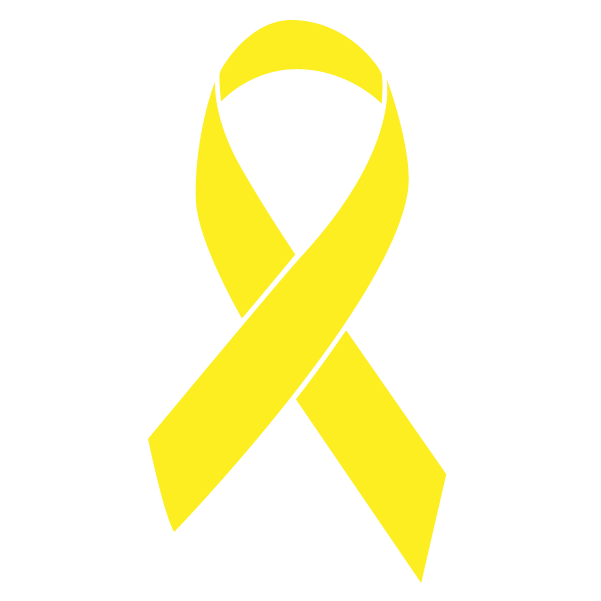 Yellow colored Ewing's Sarcoma ribbon