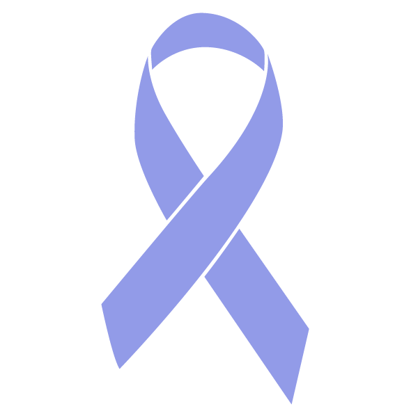 Periwinkle colored Gastric Cancer ribbon