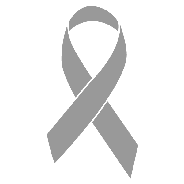 Gray colored Glioblastoma ribbon