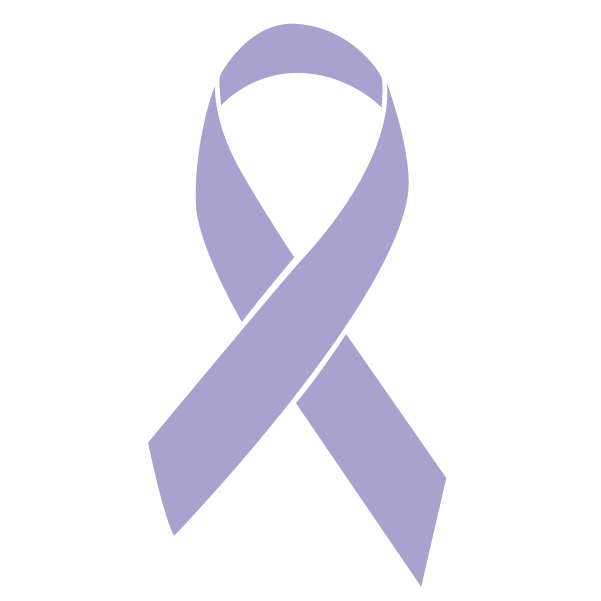 Lavender colored Hodgkin’s Lymphoma ribbon