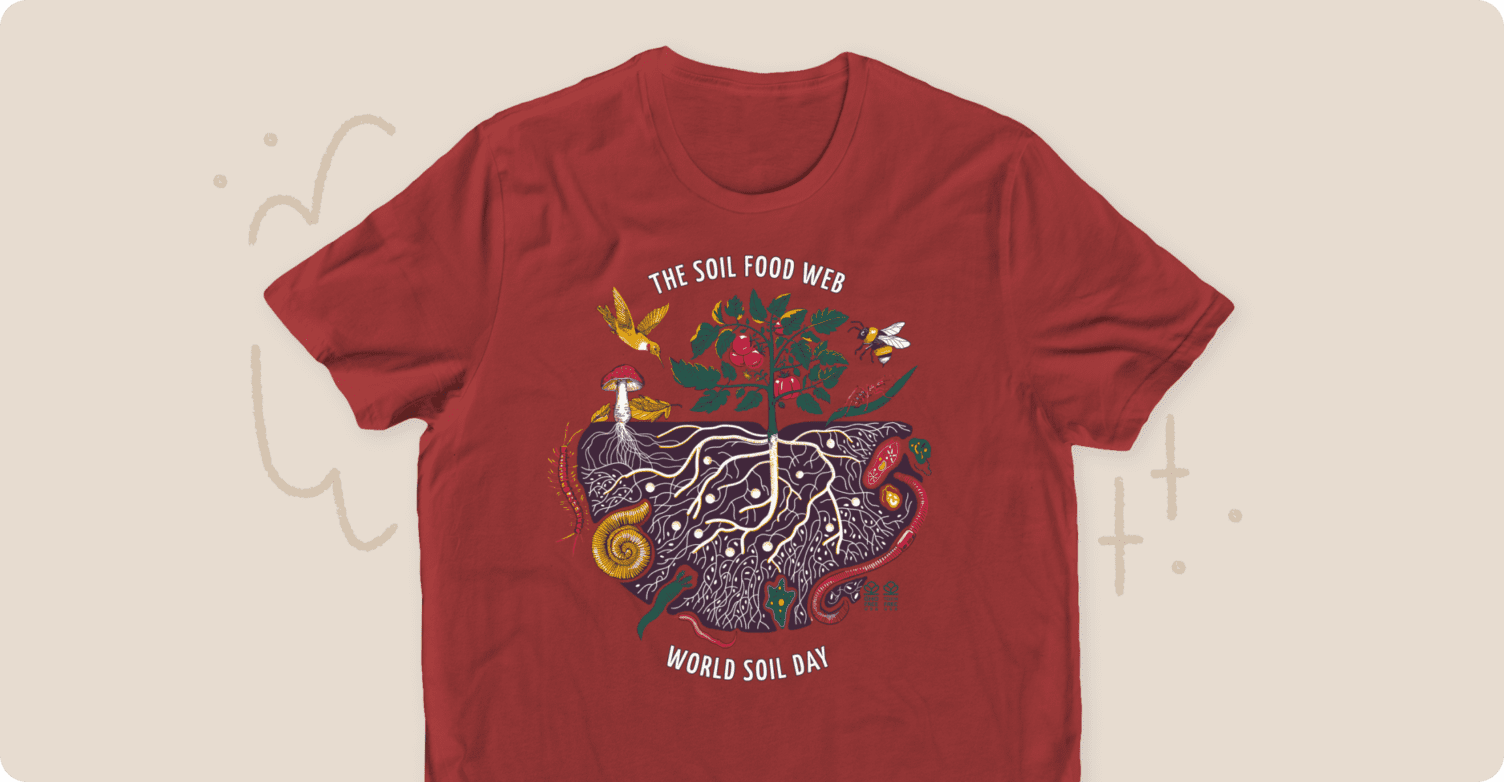 Buy The Soil Food Web shirt this holiday season.