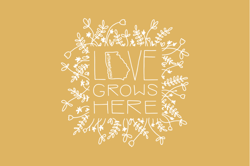 Love Grows Here adoption saying