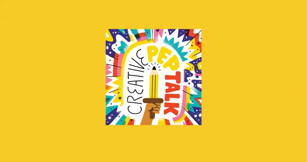 The Creative Pep Talk podcast artwork and logo