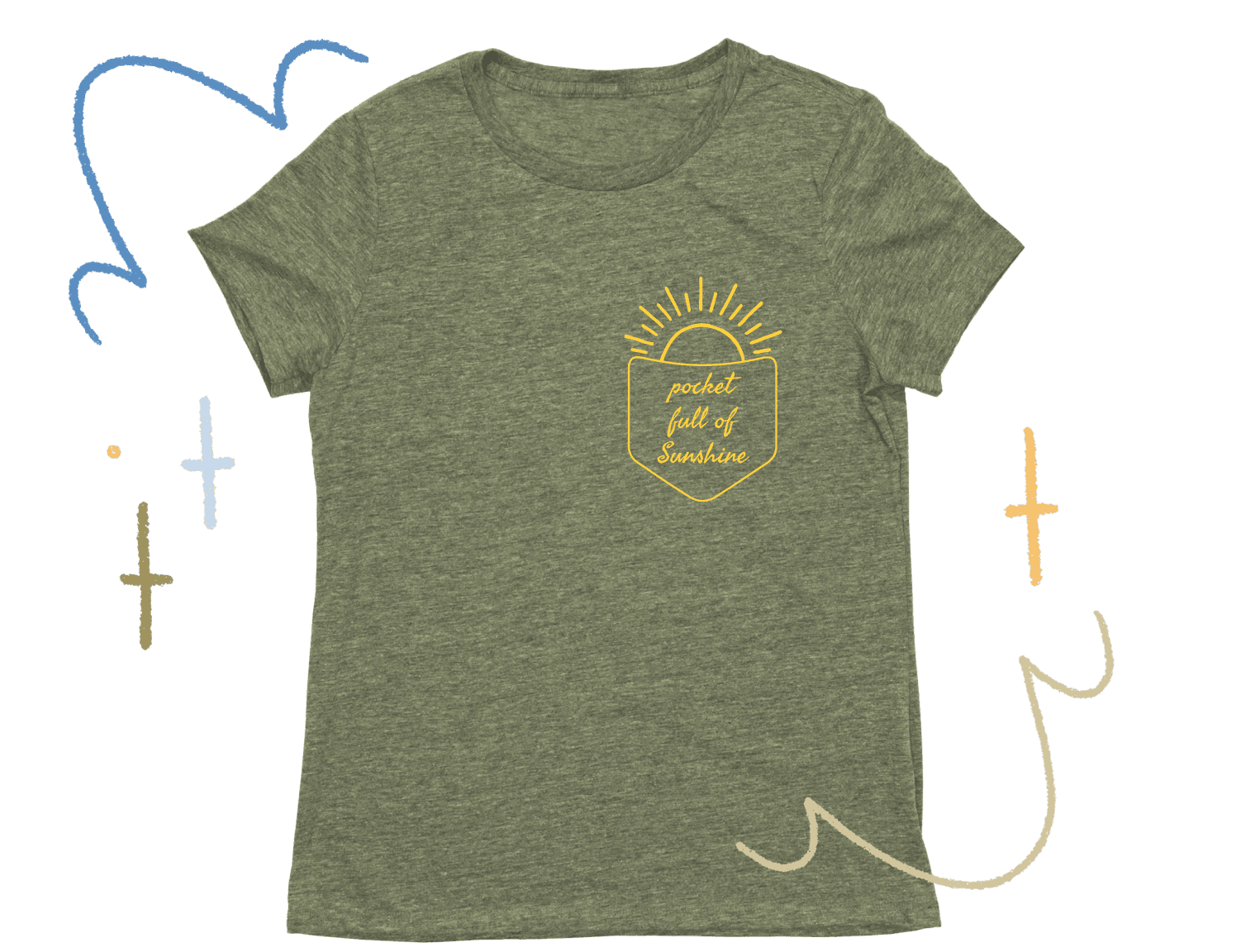 The Women’s Eco Triblend Tee on Bonfire.com