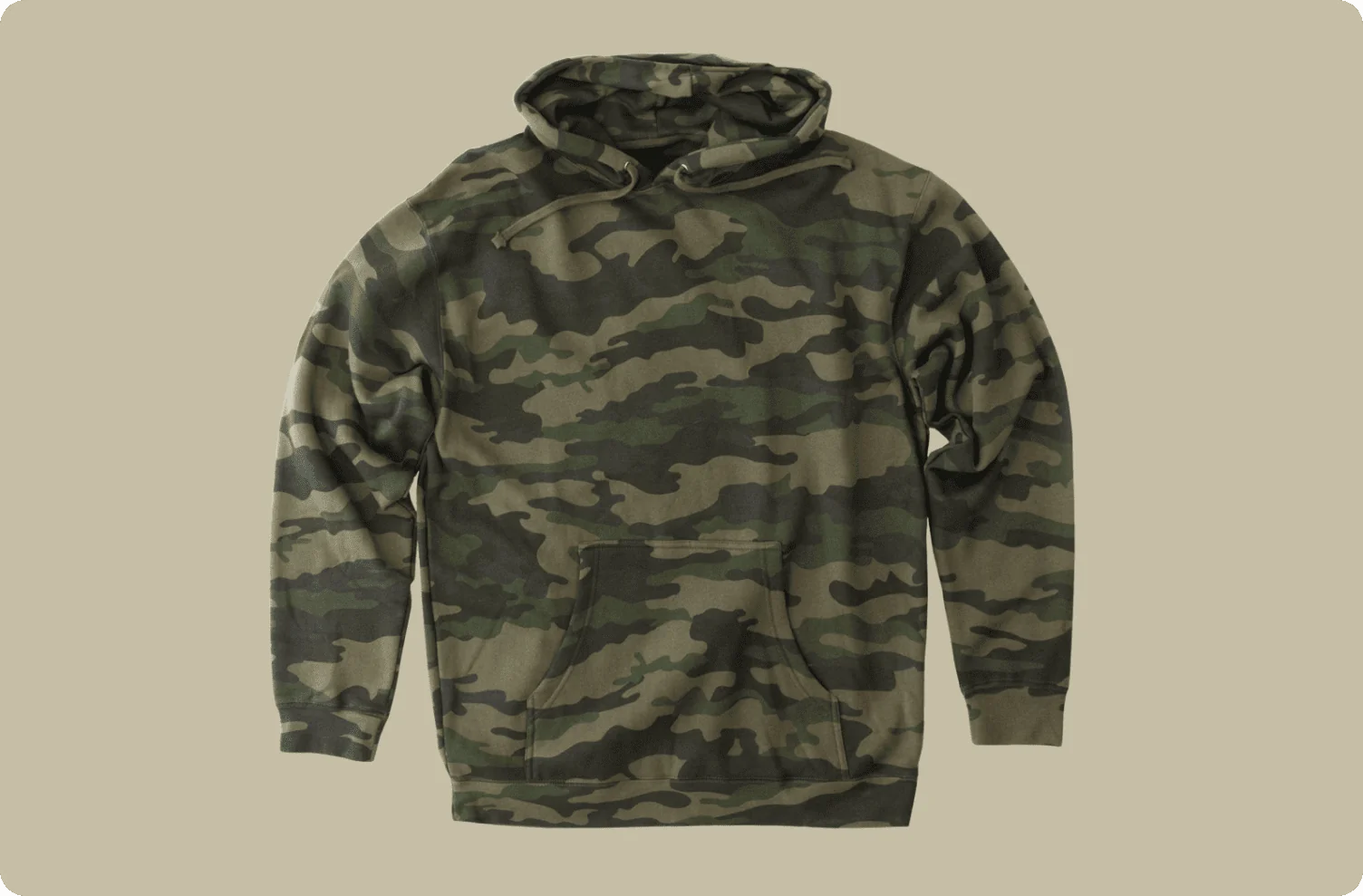 Camo hoodie.