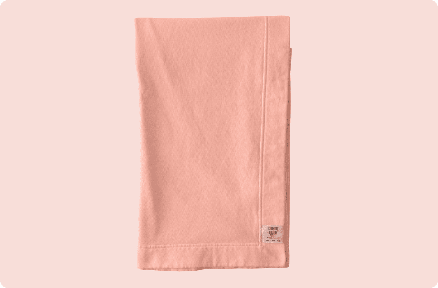 Orange sweatshirt blanket from Comfort Colors.